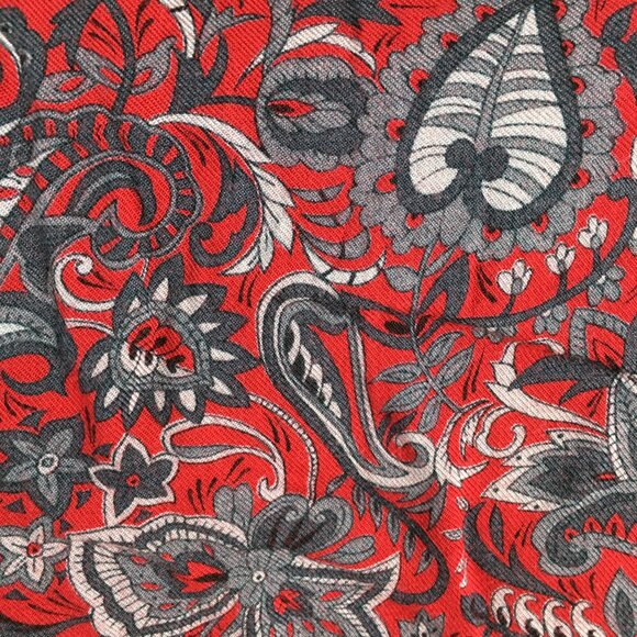 Country Sophisticated PENDLETON Red MultiColor Floral Print Wool Blend Shirt - Picture 6 of 11